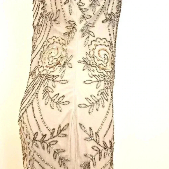 PRELUDE 💯 Rayon Beaded Sequin Evening Dress Size 4 - Picture 6 of 14